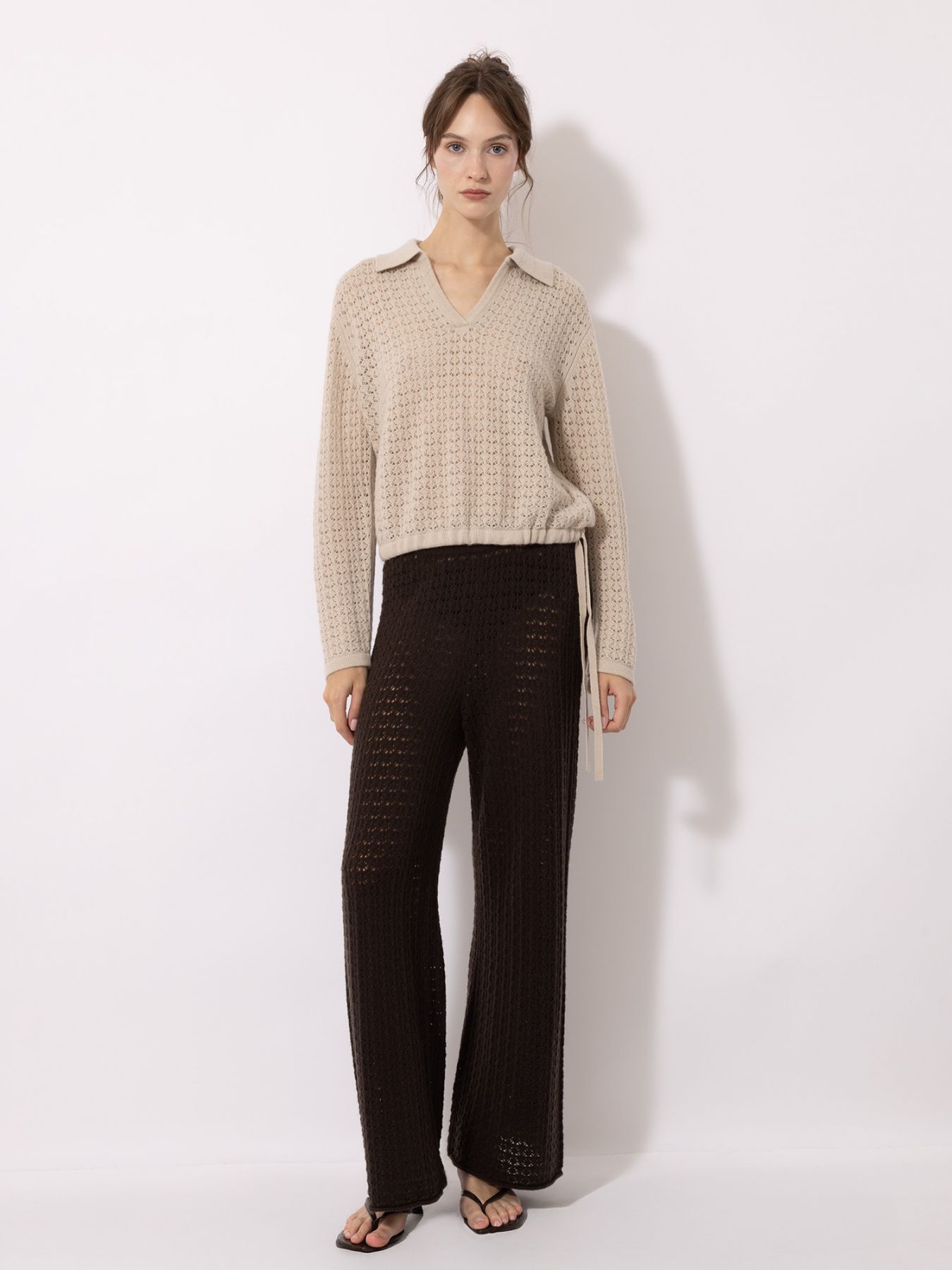 Ajour Polo Pullover - thegreatputonmvAjour Polo PulloverAjour Polo PulloverAjour Polo PulloverSWEATERFTC CASHMEREthegreatputonmv10200-0620Ajour Polo PulloverXS8181 Safari Sand06826780