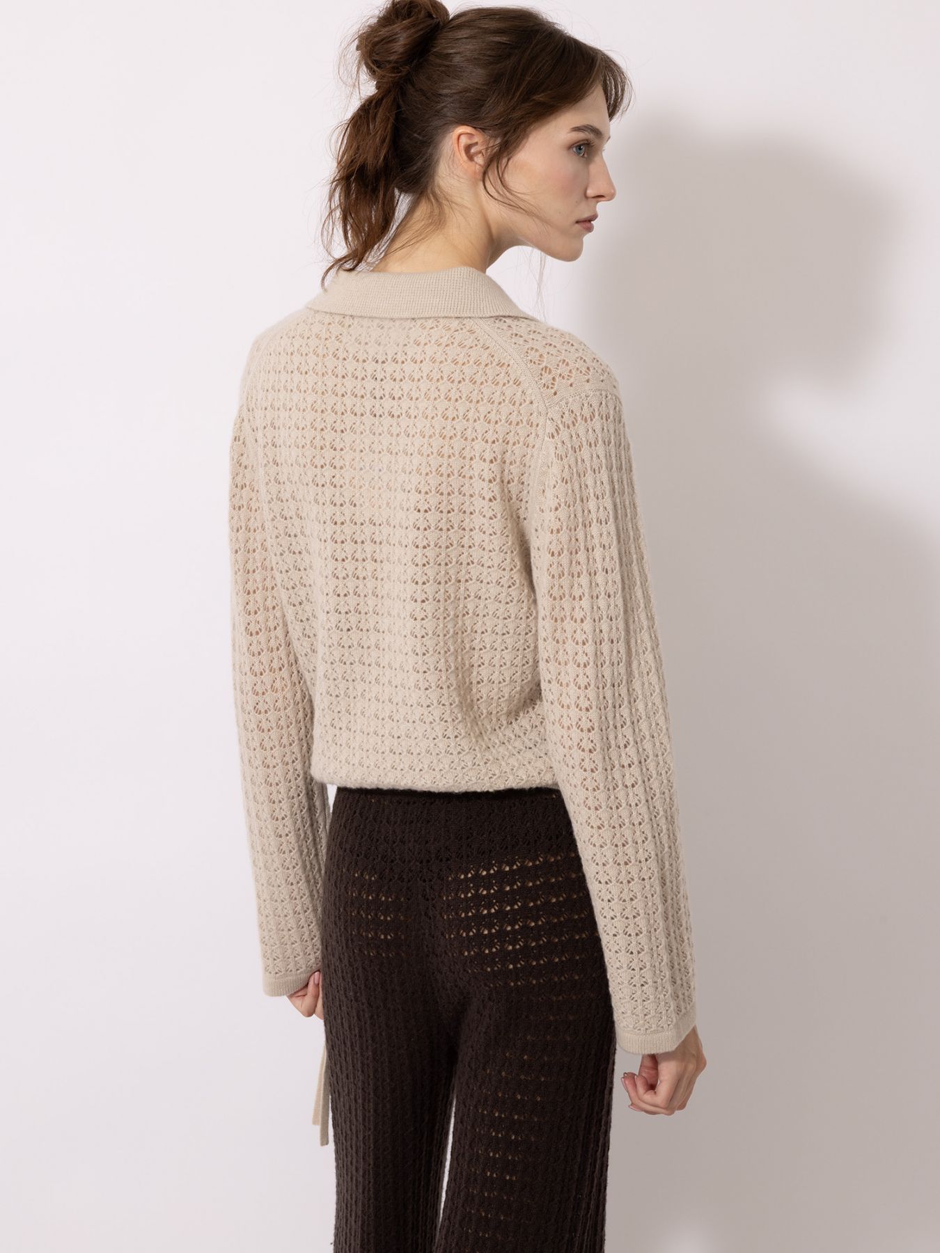 Ajour Polo Pullover - thegreatputonmvAjour Polo PulloverAjour Polo PulloverAjour Polo PulloverSWEATERFTC CASHMEREthegreatputonmv10200-0620Ajour Polo PulloverXS8181 Safari Sand06826780