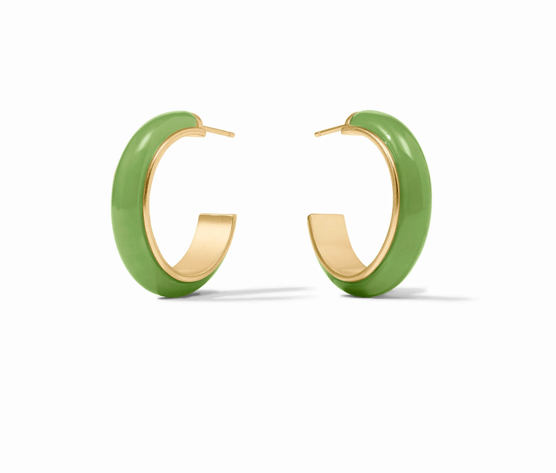 Amalfi Hoop - thegreatputonmvAmalfi HoopAmalfi HoopAmalfi HoopEarringsJulie VosthegreatputonmvHP124GAGA­-MAmalfi Hoopgreen - apple