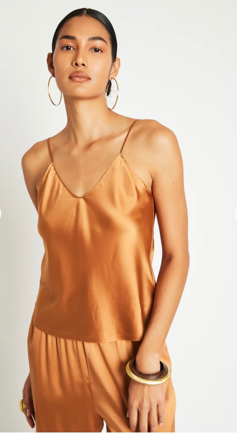 Cami Silk Top - thegreatputonmvCami Silk TopCami Silk TopCami Silk TopBeryllthegreatputonmvCami - CopperCami Silk TopXSCopper