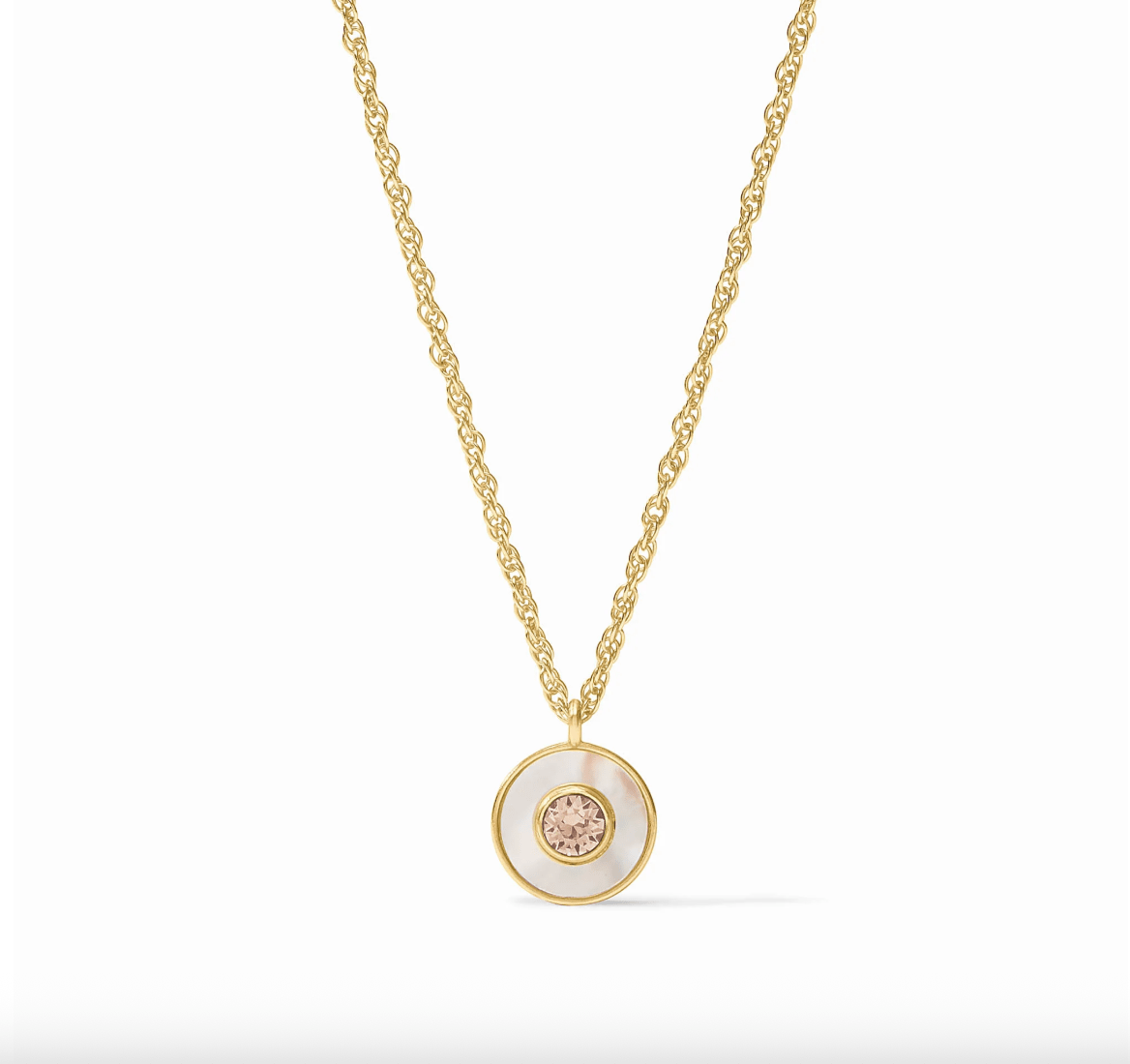 Colette Circle Delicate Necklace - thegreatputonmvColette Circle Delicate NecklaceColette Circle Delicate NecklaceColette Circle Delicate NecklaceNecklaceJulie VosthegreatputonmvN600GCA00Colette Circle Delicate Necklaceiridescent - chalcedony - blue