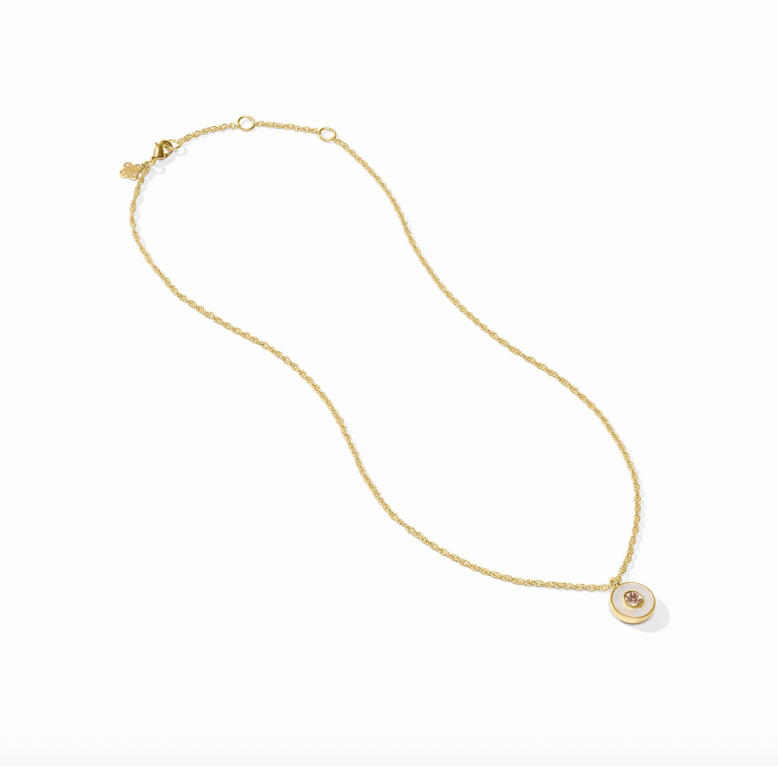Colette Circle Delicate Necklace - thegreatputonmvColette Circle Delicate NecklaceColette Circle Delicate NecklaceColette Circle Delicate NecklaceNecklaceJulie VosthegreatputonmvN600GCA00Colette Circle Delicate Necklaceiridescent - chalcedony - blue
