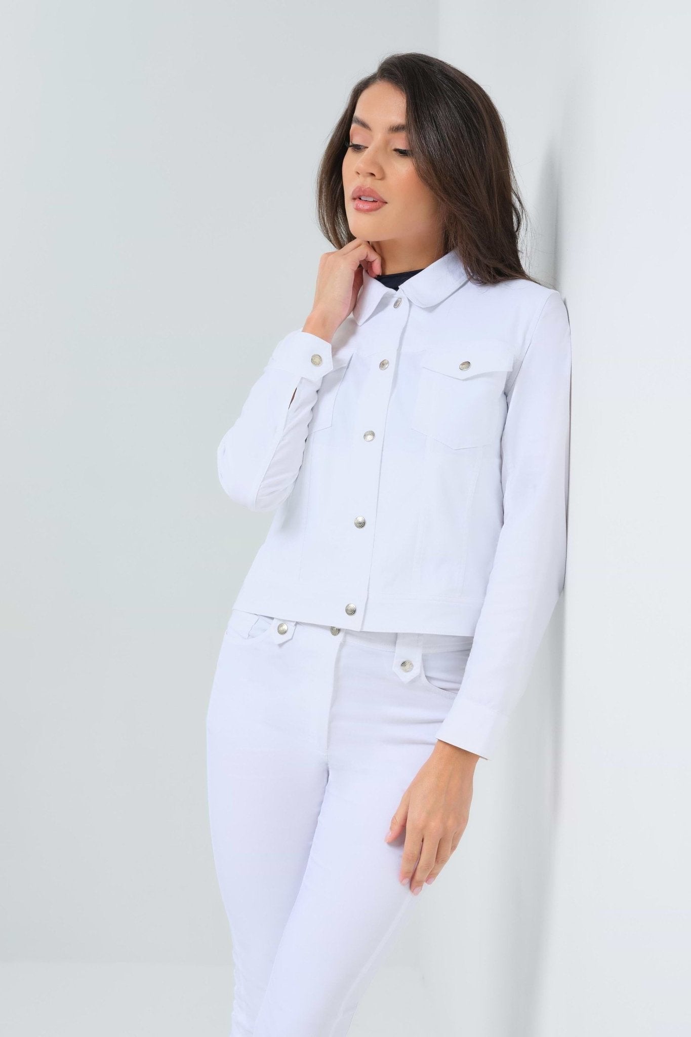Delilah Performance Cotton Trucker Jacket - thegreatputonmvDelilah Performance Cotton Trucker JacketDelilah Performance Cotton Trucker JacketDelilah Performance Cotton Trucker JacketJacketANATOMIEthegreatputonmvAA1745-1000Delilah Performance Cotton Trucker JacketSWHITE