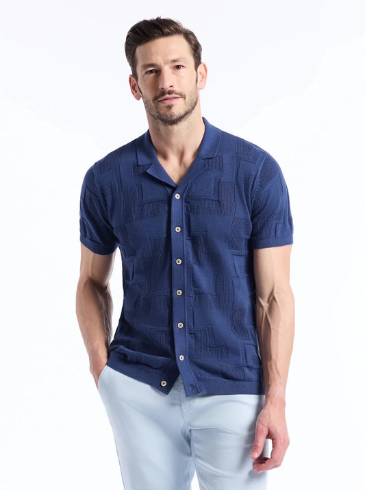 DRAYFORD SHORT SLEEVE SWEATER - thegreatputonmvDRAYFORD SHORT SLEEVE SWEATERDRAYFORD SHORT SLEEVE SWEATERDRAYFORD SHORT SLEEVE SWEATERmens sweaterRobert GrahamthegreatputonmvS26845-410DRAYFORD SHORT SLEEVE SWEATERMNAVY75670044