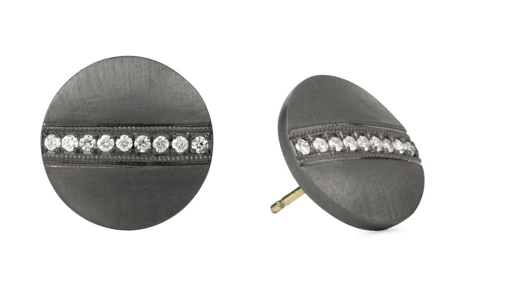 Gia Studs - thegreatputonmvGia StudsGia StudsGia StudsEarrings.925SUNEERAthegreatputonmvGia StudsBlack Rhodium Finish24045191
