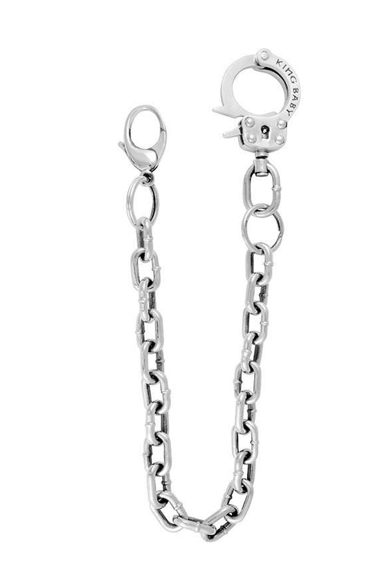 Handcuff Wallet Chain - thegreatputonmvHandcuff Wallet ChainHandcuff Wallet ChainHandcuff Wallet ChainNecklaceKing BabythegreatputonmvA60 - 5024.925 sterling silver Height: 3'' Width: 2'' Depth: 1/2'' Length: 18'' Handmade In USA73879687