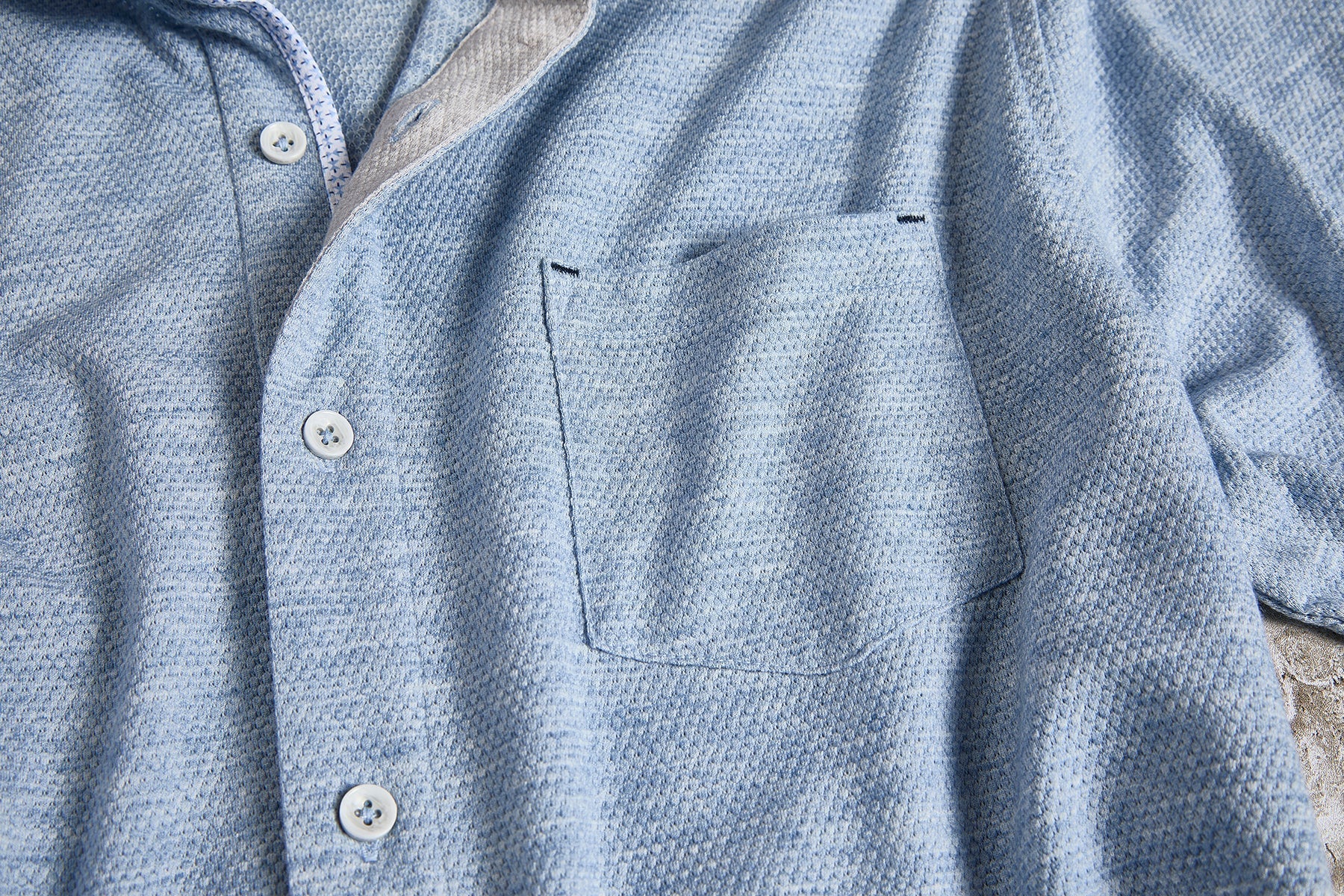 Honeycomb Knit Button Front Shirt - thegreatputonmvHoneycomb Knit Button Front ShirtHoneycomb Knit Button Front ShirtHoneycomb Knit Button Front ShirtT - SHIRTNICOBYthegreatputonmvNC26S45412Honeycomb Knit Button Front ShirtMSky
