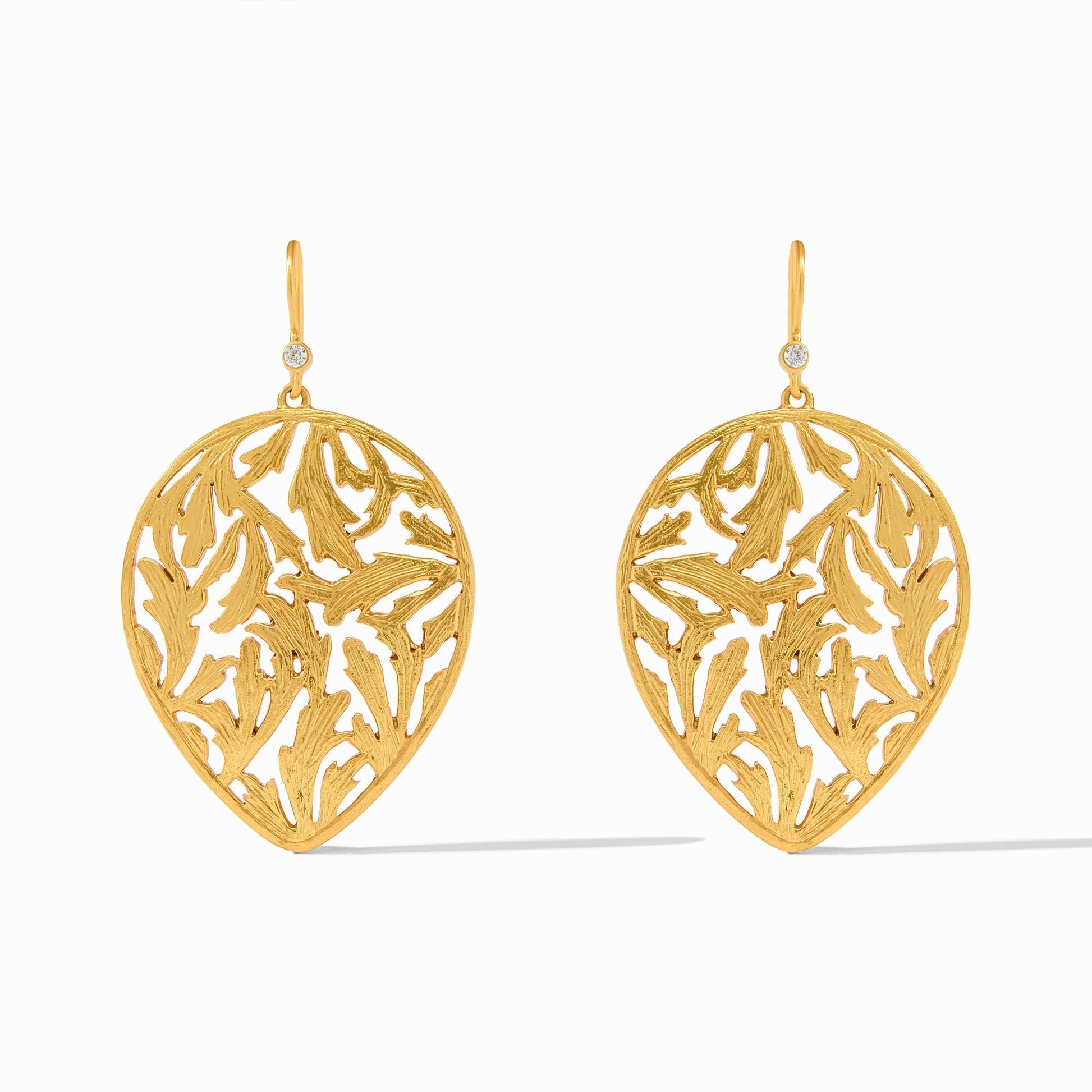 Ivy Earring - thegreatputonmvIvy EarringIvy EarringIvy EarringEarringsJulie VosthegreatputonmvER824G00This swinging earring's dewdrop shape is accented at the top with a sparkling brilliant cut gemstone, while its textured golden filigree fronds infuses it with timeless natural beauty.GoldOS80769671