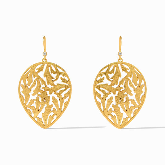 Ivy Earring - thegreatputonmvIvy EarringIvy EarringIvy EarringEarringsJulie VosthegreatputonmvER824G00This swinging earring's dewdrop shape is accented at the top with a sparkling brilliant cut gemstone, while its textured golden filigree fronds infuses it with timeless natural beauty.GoldOS80769671