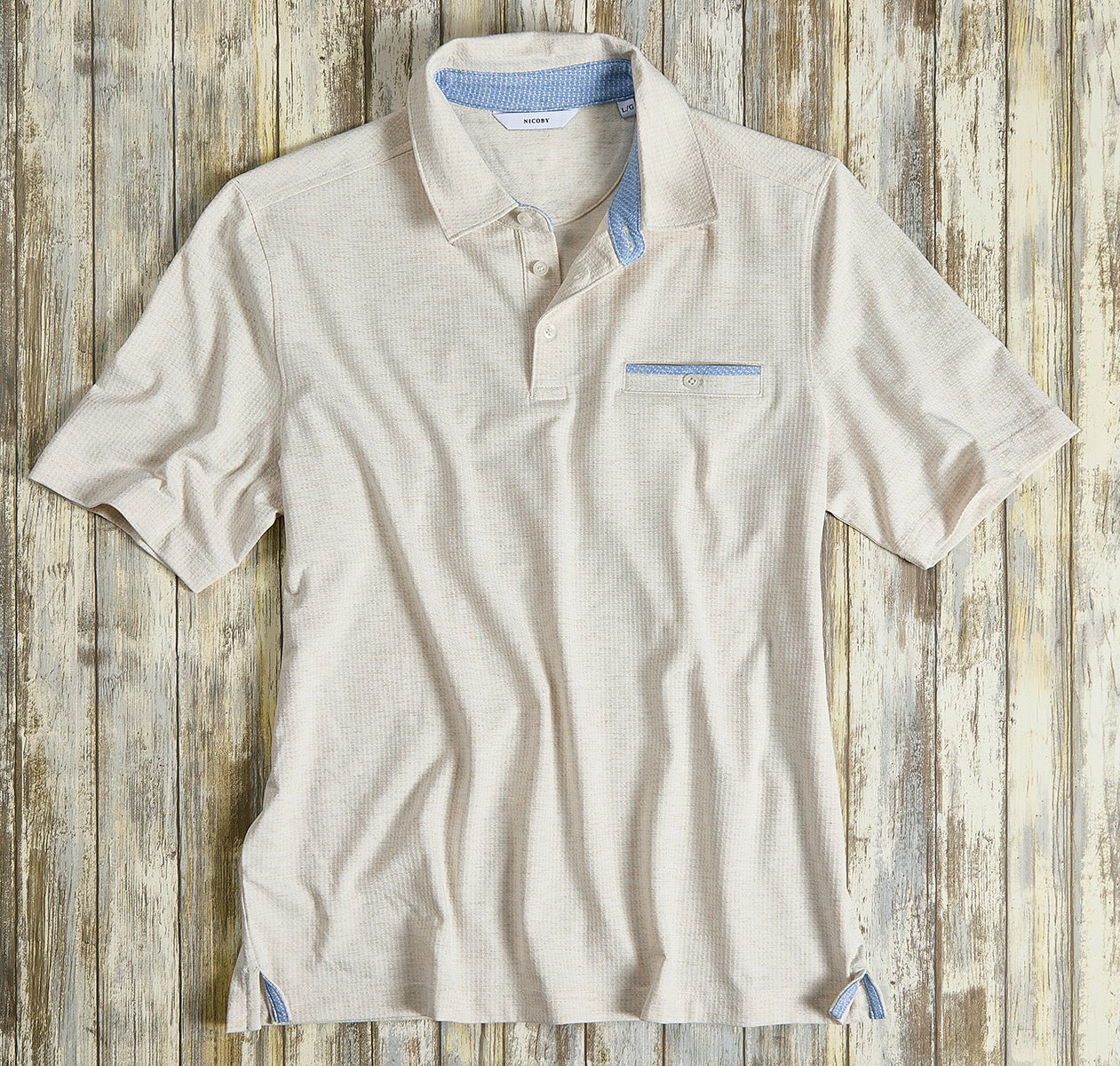 Jacquard Pattern Polo - thegreatputonmvJacquard Pattern PoloJacquard Pattern PoloJacquard Pattern PoloT - SHIRTNICOBYthegreatputonmvNC26S09308Jacquard Pattern PoloMOatmeal