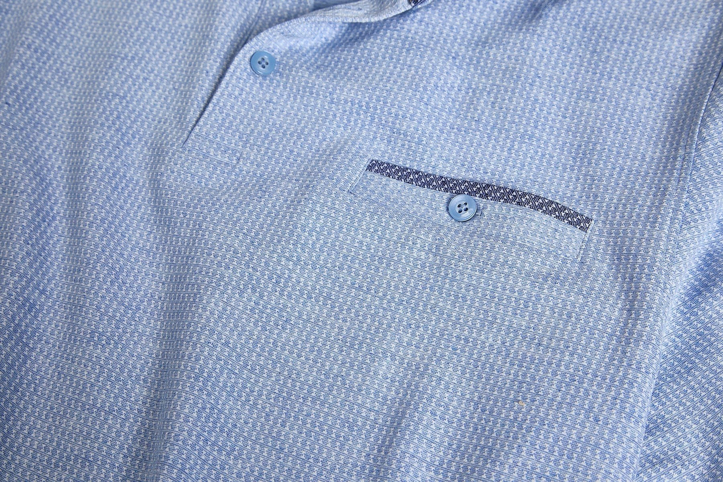 Jacquard Pattern Polo - thegreatputonmvJacquard Pattern PoloJacquard Pattern PoloJacquard Pattern PoloT - SHIRTNICOBYthegreatputonmvNC26S09308Jacquard Pattern PoloMBlue