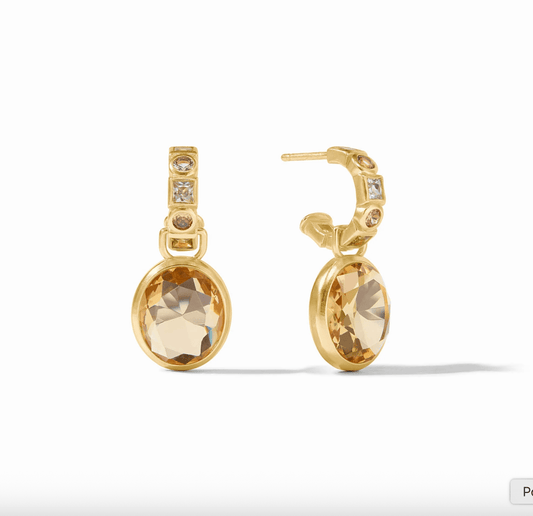 Jolie Hoop & Charm Earring - thegreatputonmvJolie Hoop & Charm EarringJolie Hoop & Charm EarringJolie Hoop & Charm EarringEarringJulie VosthegreatputonmvER1085GBQ00Jolie Hoop & Charm Earringaquamarine - blue