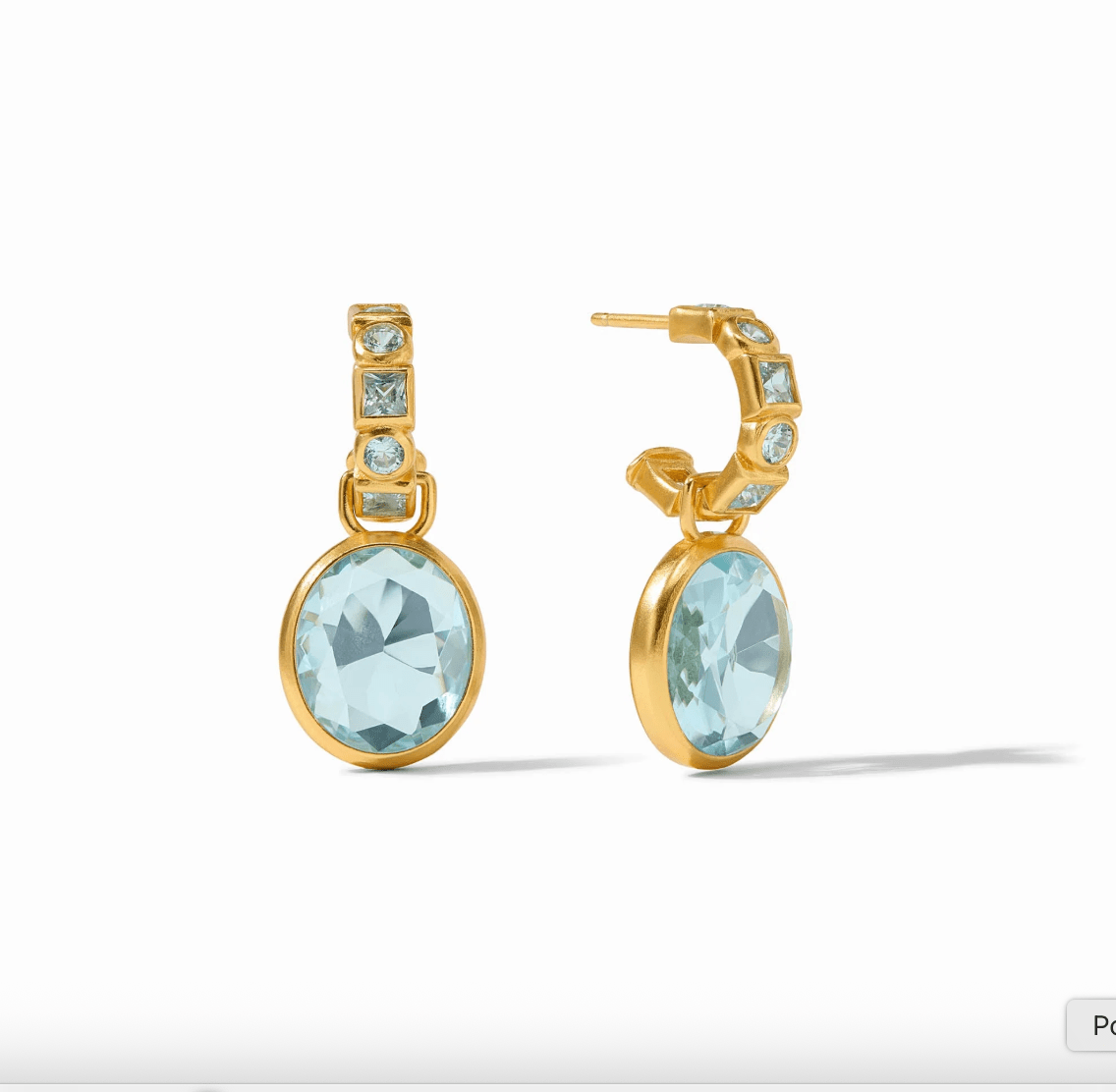 Jolie Hoop & Charm Earring - thegreatputonmvJolie Hoop & Charm EarringJolie Hoop & Charm EarringJolie Hoop & Charm EarringEarringJulie VosthegreatputonmvER1085GBQ00Jolie Hoop & Charm Earringaquamarine - blue