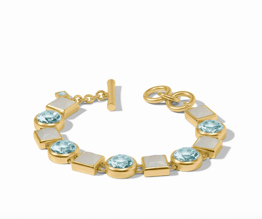 Jolie Tennis Bracelet - thegreatputonmvJolie Tennis BraceletJolie Tennis BraceletJolie Tennis BraceletBraceletJulie VosthegreatputonmvBL268GBQ00Jolie Tennis Braceletaquamarine - blue