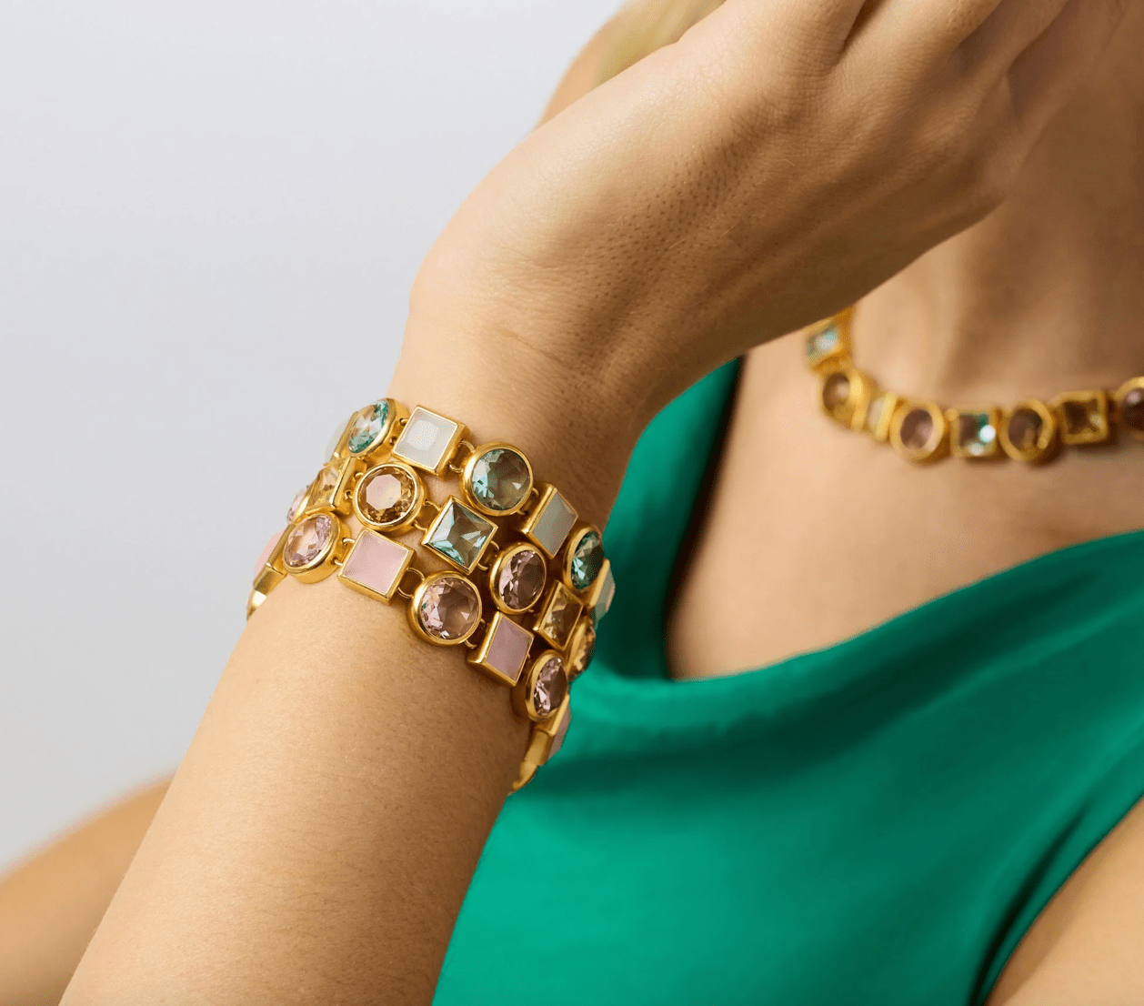 Jolie Tennis Bracelet - thegreatputonmvJolie Tennis BraceletJolie Tennis BraceletJolie Tennis BraceletBraceletJulie VosthegreatputonmvBL268GML00Jolie Tennis Braceletmulti - stone