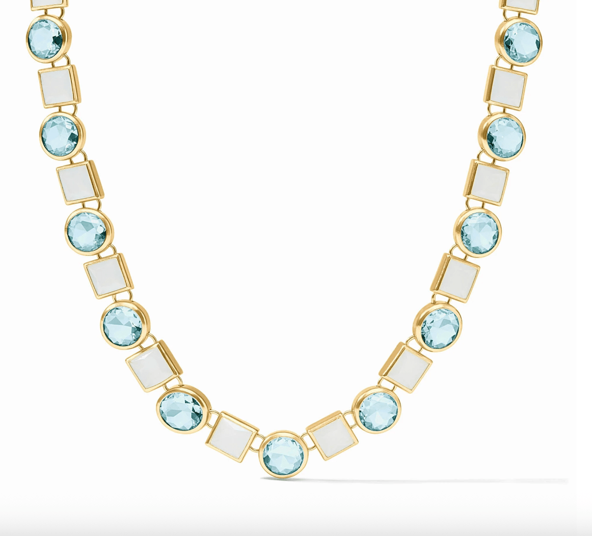 Jolie Tennis Necklace - thegreatputonmvJolie Tennis NecklaceJolie Tennis NecklaceJolie Tennis NecklaceNeckaceJulie VosthegreatputonmvN620GBQ00Jolie Tennis Necklaceaquamarine - blue