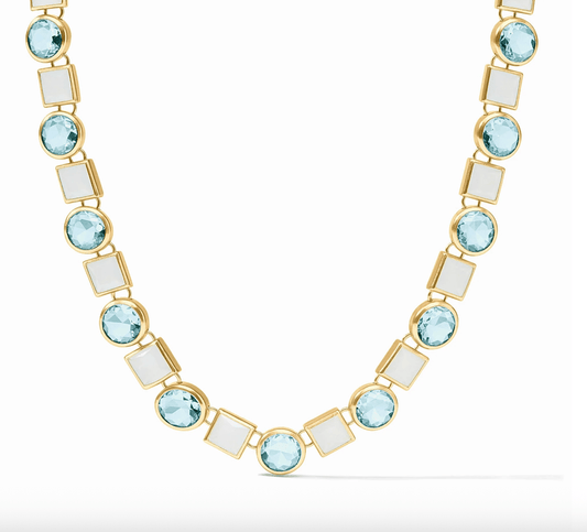 Jolie Tennis Necklace - thegreatputonmvJolie Tennis NecklaceJolie Tennis NecklaceJolie Tennis NecklaceNeckaceJulie VosthegreatputonmvN620GBQ00Jolie Tennis Necklaceaquamarine - blue