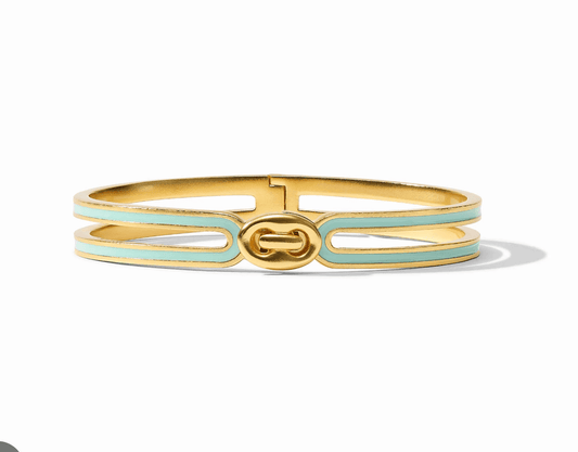 Laguna Enamel Hinge Bangle - thegreatputonmvLaguna Enamel Hinge BangleLaguna Enamel Hinge BangleLaguna Enamel Hinge BangleBANGLEJulie VosthegreatputonmvBG350GEAU00Laguna Enamel Hinge Bangleaqua