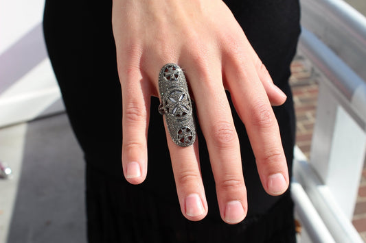 Medieval Shield Ring - thegreatputonmvMedieval Shield RingMedieval Shield RingMedieval Shield RingRingsGristhegreatputonmvR42Pave diamond with oxidized sterling silver Size 7 Sourced from India34382215
