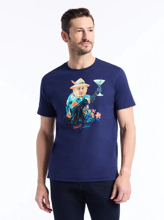 MONKEY VACATION SHORT SLEEVE T - SHIRT - thegreatputonmvMONKEY VACATION SHORT SLEEVE T - SHIRTMONKEY VACATION SHORT SLEEVE T - SHIRTMONKEY VACATION SHORT SLEEVE T - SHIRTMen's ShirtRobert GrahamthegreatputonmvS26721-410MONKEY VACATION SHORT SLEEVE T - SHIRTNAVYM56795676