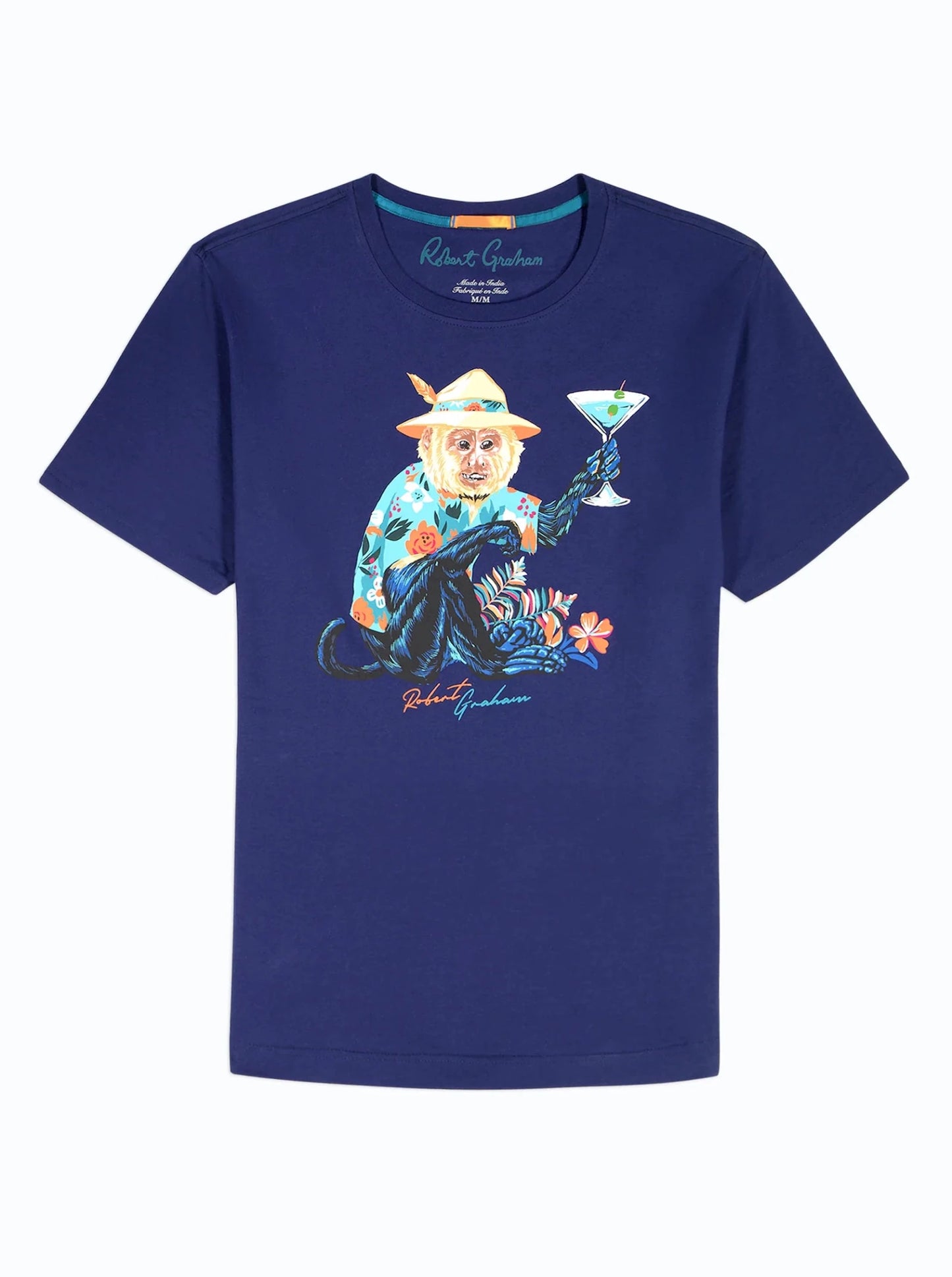MONKEY VACATION SHORT SLEEVE T - SHIRT - thegreatputonmvMONKEY VACATION SHORT SLEEVE T - SHIRTMONKEY VACATION SHORT SLEEVE T - SHIRTMONKEY VACATION SHORT SLEEVE T - SHIRTMen's ShirtRobert GrahamthegreatputonmvS26721-410MONKEY VACATION SHORT SLEEVE T - SHIRTNAVYM56795676