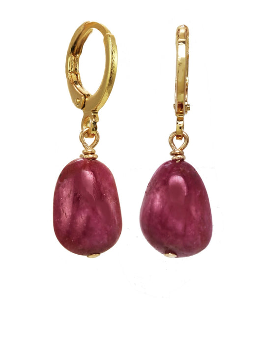 OOAK Smooth Natural Ruby Nugget - thegreatputonmvOOAK Smooth Natural Ruby NuggetOOAK Smooth Natural Ruby NuggetOOAK Smooth Natural Ruby NuggetEarringsMargo MorrisonthegreatputonmvEAR1GFHL - RubnugOOAK Smooth Natural Ruby Nugget80593031