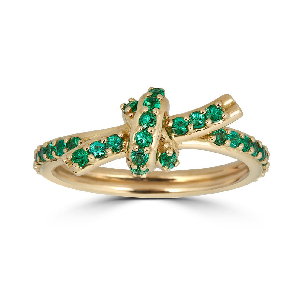 Pave Emerald Knot Ring - thegreatputonmvPave Emerald Knot RingPave Emerald Knot RingPave Emerald Knot RingRingsFern FreemanthegreatputonmvPave Emerald Knot Ring32193927