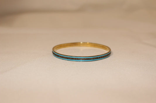 Pave Turquoise Bangle - thegreatputonmvPave Turquoise BanglePave Turquoise BanglePave Turquoise BangleBraceletGristhegreatputonmvB269Turquoise enamel bangle with pave diamond middle band Sourced from India03936647