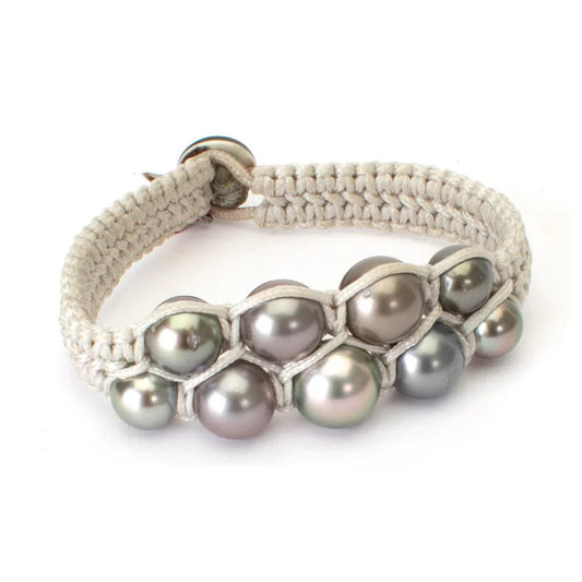 PEARL MACRAME BRACELET - thegreatputonmvPEARL MACRAME BRACELETPEARL MACRAME BRACELETPEARL MACRAME BRACELETBraceletSamira 13thegreatputonmvP - 3184 - BRC - 56 - WHPEARL MACRAME BRACELET