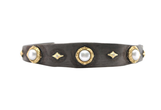 Pearl Station Cuff Bracelet - thegreatputonmvPearl Station Cuff BraceletPearl Station Cuff BraceletPearl Station Cuff BraceletBraceletsArmentathegreatputonmvPearl Station Cuff Bracelet73469319