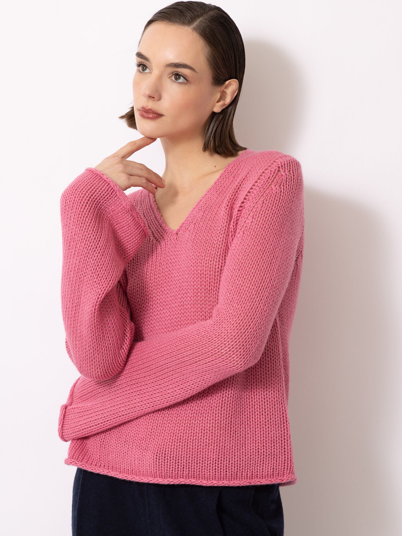 Pullover V - Neck - thegreatputonmvPullover V - NeckPullover V - NeckPullover V - NeckV NeckFTC CASHMEREthegreatputonmv10206-0260Pullover V - NeckXS0532 Pink Carnation13511452