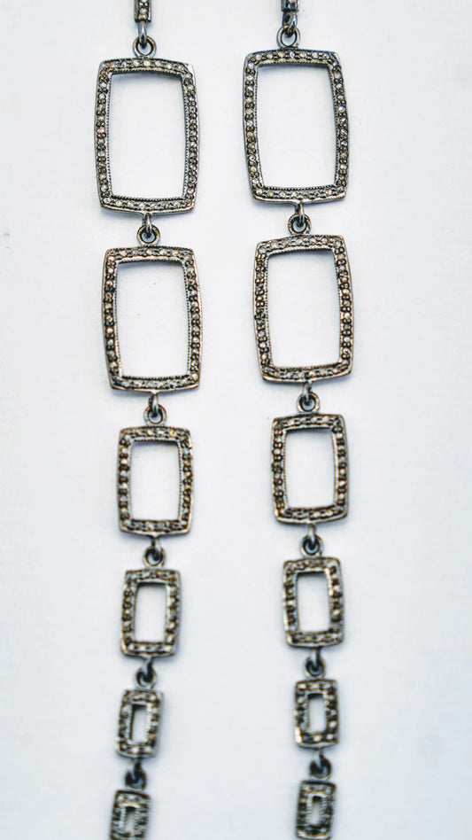 Rectangle Pave' Diamond Cascade Earrings 4.5" - thegreatputonmvRectangle Pave' Diamond Cascade Earrings 4.5"Rectangle Pave' Diamond Cascade Earrings 4.5"Rectangle Pave' Diamond Cascade Earrings 4.5"EarringsSafia DaythegreatputonmvRectangle Pave' Diamond Cascade Earrings 4.5"42148999