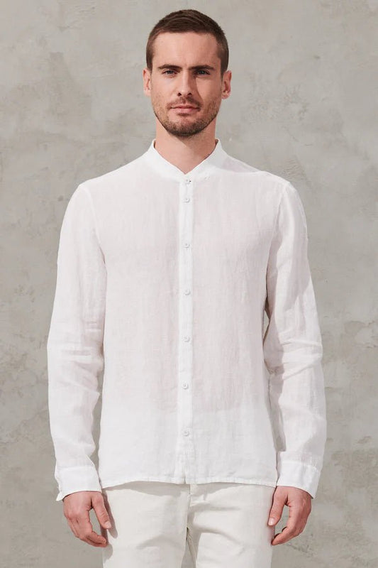 Regular-fit Mao Neck Linen Shirt - thegreatputonmvRegular-fit Mao Neck Linen ShirtRegular-fit Mao Neck Linen ShirtRegular-fit Mao Neck Linen ShirtMEN'S L/S SHIRTSTransit Men'sthegreatputonmvCFUTRWV312Regular-fit Mao Neck Linen ShirtMU00 OPTICAL WHITE