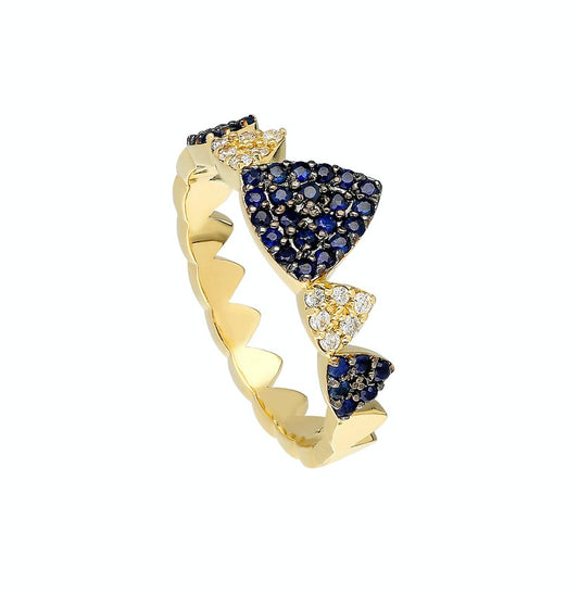 Ring - thegreatputonmvRingRingRingRingsHarikathegreatputonmvHR14814K Yellow gold ring White diamond: .12CT Blue sapphire: .38CT Size: 6.5 Made in Turkey55802759
