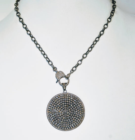 Rose Cut Diamond Disc on Rhodium Chain - thegreatputonmvRose Cut Diamond Disc on Rhodium ChainRose Cut Diamond Disc on Rhodium ChainRose Cut Diamond Disc on Rhodium ChainNecklaceSafia DaythegreatputonmvRose Cut Diamond Disc on Rhodium Chain55354503