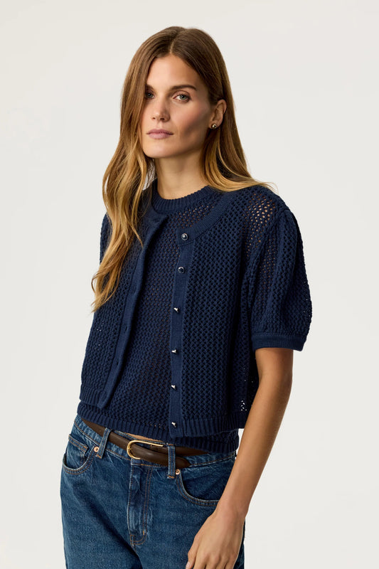 Samantha Crochet Cardigan - thegreatputonmvSamantha Crochet CardiganSamantha Crochet CardiganSamantha Crochet CardiganCardiganTOCCINthegreatputonmvTC5919N062Samantha Crochet CardiganSmallNAVY22953500