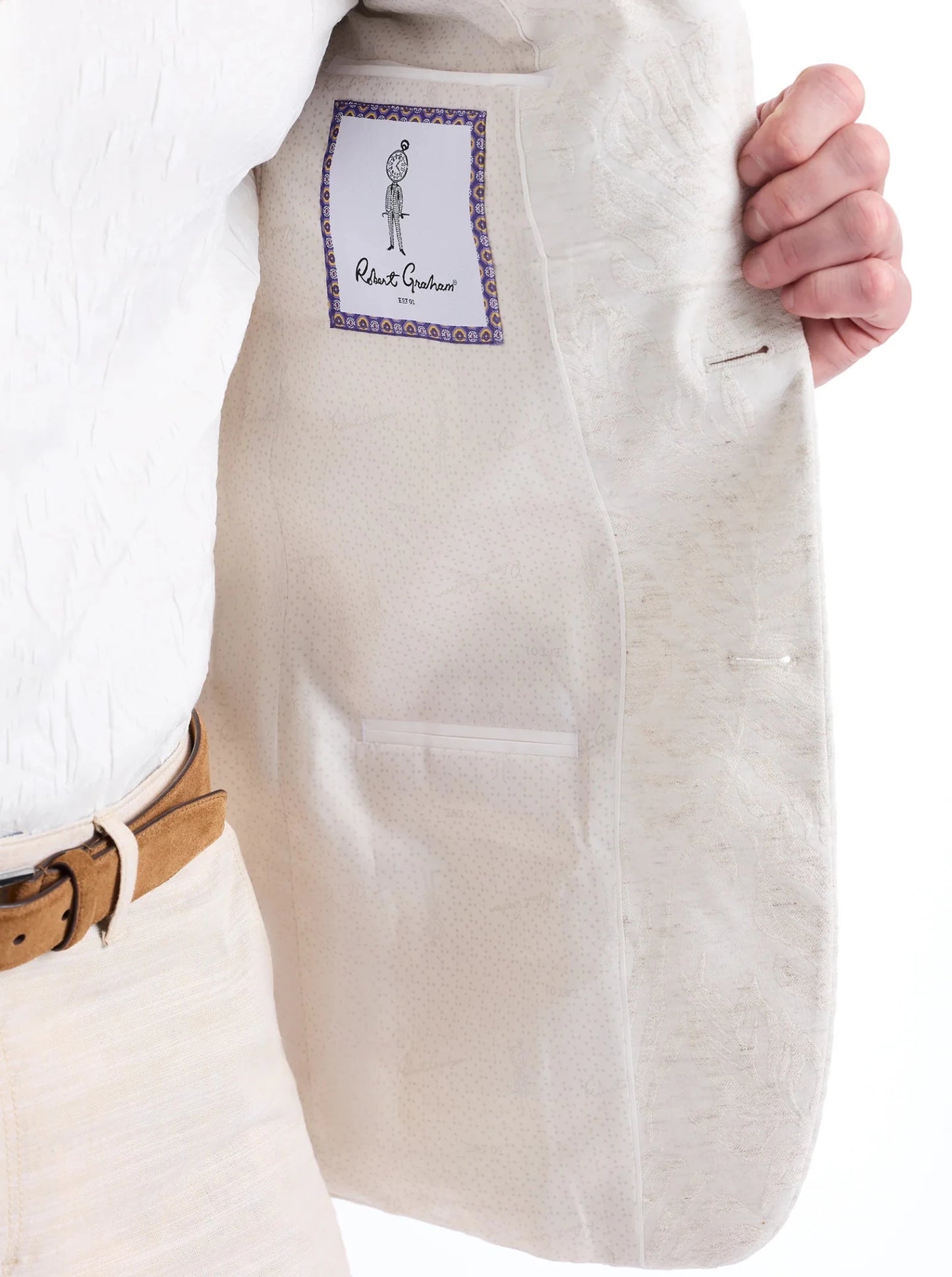 SHAWFIELD BLAZER - thegreatputonmvSHAWFIELD BLAZERSHAWFIELD BLAZERSHAWFIELD BLAZERBlazerRobert GrahamthegreatputonmvGEU0000SHAWFIELD BLAZER42Cream86025756