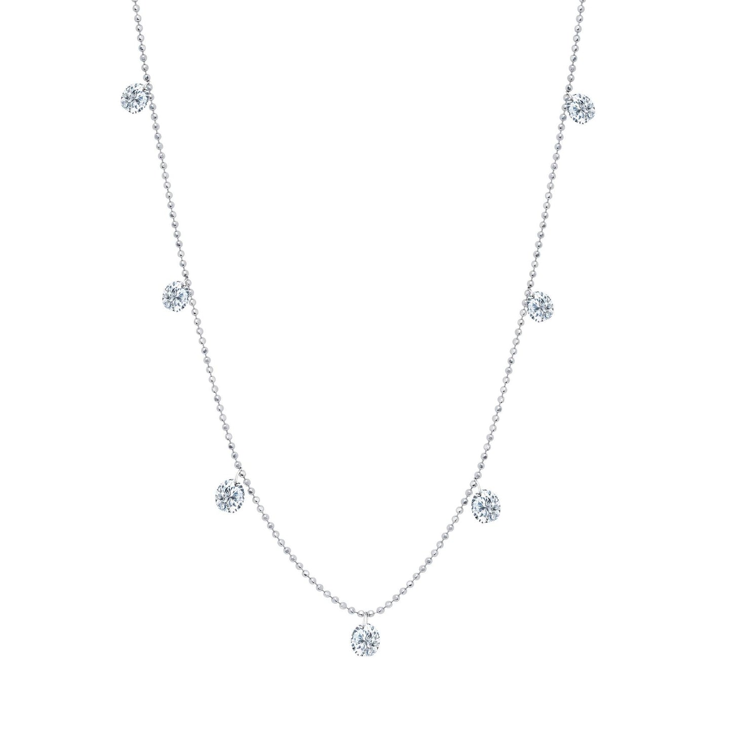 Small Floating Diamond Necklace in White - thegreatputonmvSmall Floating Diamond Necklace in WhiteSmall Floating Diamond Necklace in WhiteSmall Floating Diamond Necklace in WhiteNeckaceGrazielathegreatputonmvN - 1411795WSmall Floating Diamond Necklace in White90746759