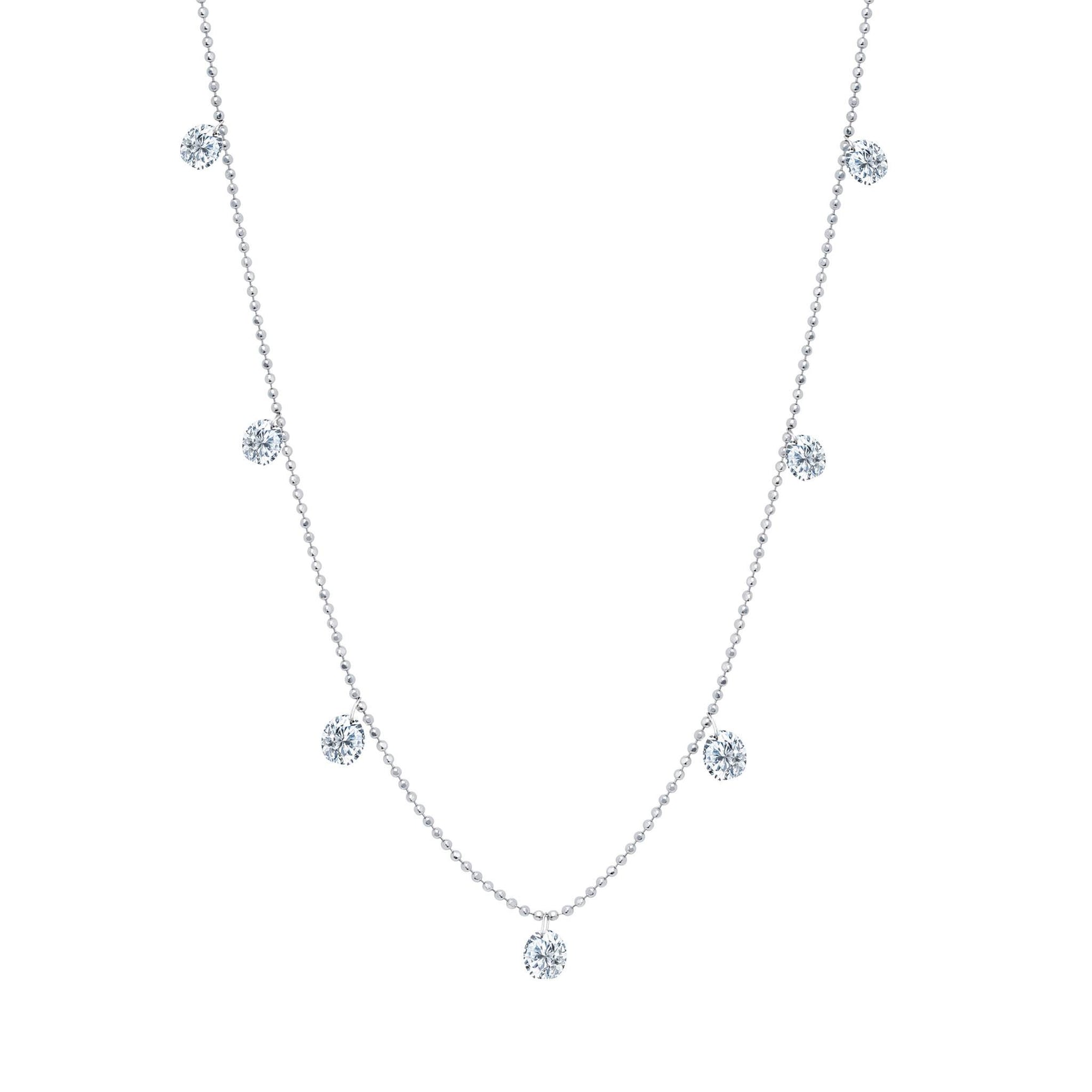 Small Floating Diamond Necklace in White - thegreatputonmvSmall Floating Diamond Necklace in WhiteSmall Floating Diamond Necklace in WhiteSmall Floating Diamond Necklace in WhiteNeckaceGrazielathegreatputonmvN - 1411795WSmall Floating Diamond Necklace in White90746759