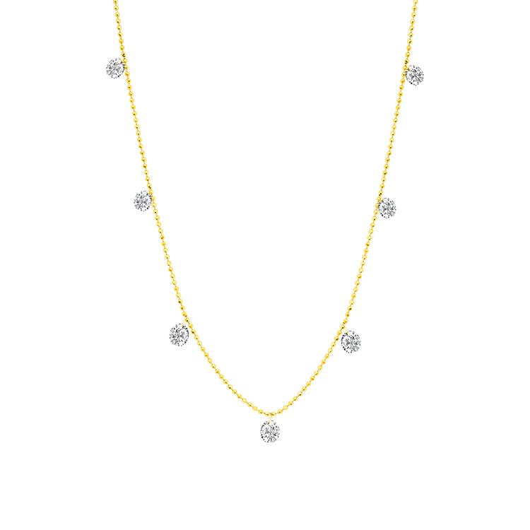 Small Floating Diamond Necklace in Yellow - thegreatputonmvSmall Floating Diamond Necklace in YellowSmall Floating Diamond Necklace in YellowSmall Floating Diamond Necklace in YellowNeckaceGrazielathegreatputonmvN - 1411795YSmall Floating Diamond Necklace in Yellow21646983