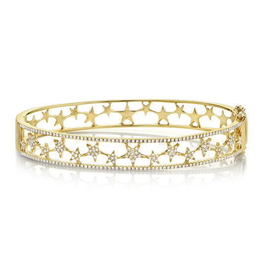 Star Bangle - thegreatputonmvStar BangleStar BangleStar BangleBraceletShy CreationthegreatputonmvSC55006095ZS - 1Star Bangle14K Yellow/Gold84302215