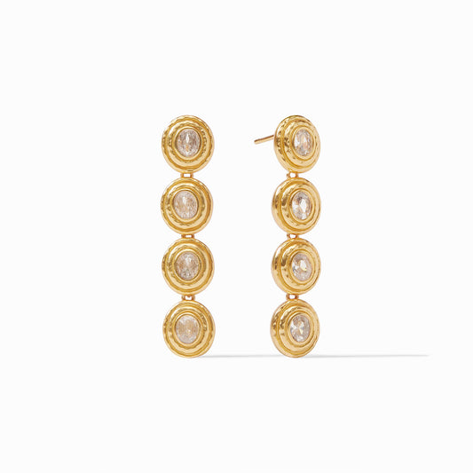 Tudor Tier Earring - thegreatputonmvTudor Tier EarringTudor Tier EarringTudor Tier EarringEarringsJulie VosthegreatputonmvER831GCZ00Four oval rose cut gemstones are set in lightly hammered golden walls and linked together for a dramatic earring that moves with you.GoldOS23771271