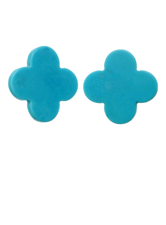 Turquoise Clover Post Earring - thegreatputonmvTurquoise Clover Post EarringTurquoise Clover Post EarringTurquoise Clover Post EarringEarringsMargo MorrisonthegreatputonmvEARP - TurqclovTurquoise Clover Post Earring58849927