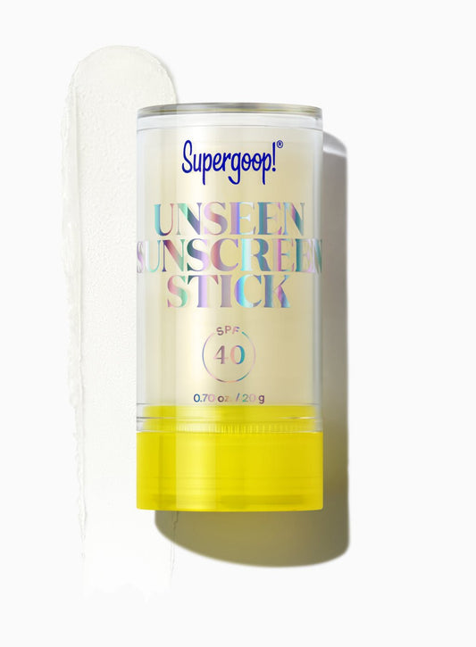 Unseen Sunscreen Stick SPF 40 - thegreatputonmvUnseen Sunscreen Stick SPF 40Unseen Sunscreen Stick SPF 40Unseen Sunscreen Stick SPF 40SKINCARESUPERGOOPthegreatputonmvMNE - 09 - 19 - A1Unseen Sunscreen Stick SPF 400.70 oz.97384220
