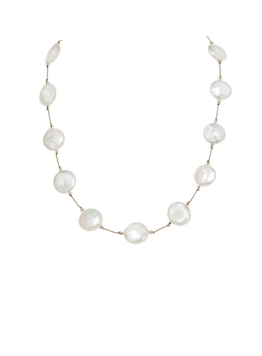 White freshwater coin pearl - thegreatputonmvWhite freshwater coin pearlWhite freshwater coin pearlWhite freshwater coin pearlNecklaceMargo MorrisonthegreatputonmvNGF - 429White freshwater coin pearl40147335