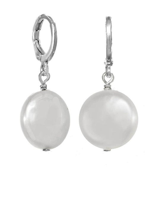 White Freshwater Coin Pearl - thegreatputonmvWhite Freshwater Coin PearlWhite Freshwater Coin PearlWhite Freshwater Coin PearlEarringsMargo MorrisonthegreatputonmvEAR1SHL - WCWhite Freshwater Coin Pearl90094727