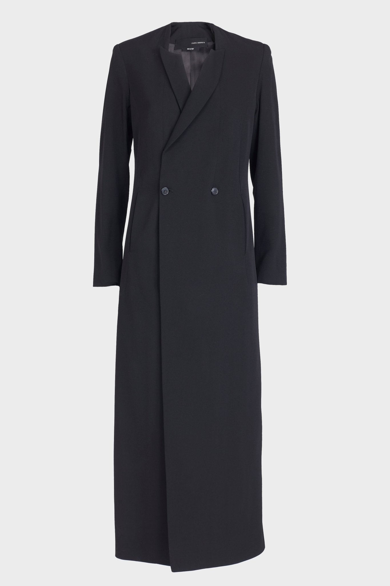 Wool and Viscose Double Breast Long Coat - thegreatputonmvWool and Viscose Double Breast Long CoatWool and Viscose Double Breast Long CoatWool and Viscose Double Breast Long CoatWOMEN'S JACKETSISABEL BENENATOthegreatputonmvDW01F24 -1Wool and Viscose Double Breast Long CoatBLACK 0142