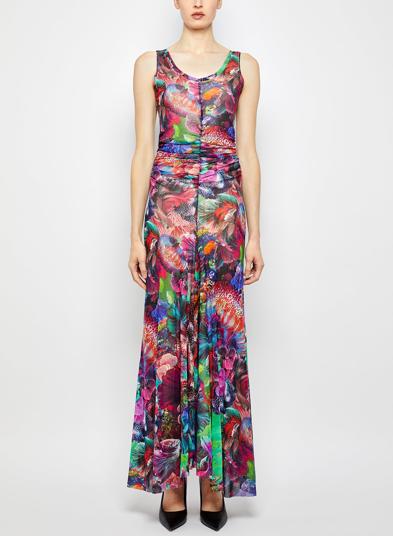 Fuzzi Long Sleeveless Dress