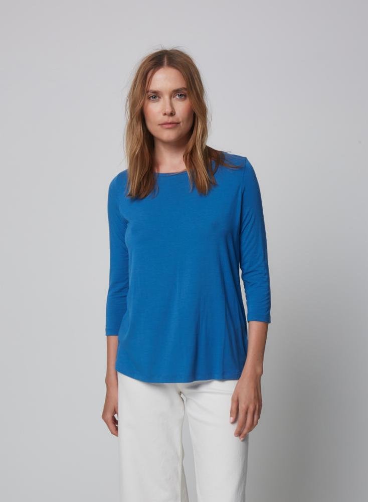 Soft Touch 3/4 Sleeve Pleat Back Crewneck - thegreatputonmvSoft Touch 3/4 Sleeve Pleat Back CrewneckSoft Touch 3/4 Sleeve Pleat Back CrewneckSoft Touch 3/4 Sleeve Pleat Back CrewneckshirtMajestic Filaturesthegreatputonmv#M002FTS142Soft Touch 3/4 Sleeve Pleat Back CrewneckNoir160195100